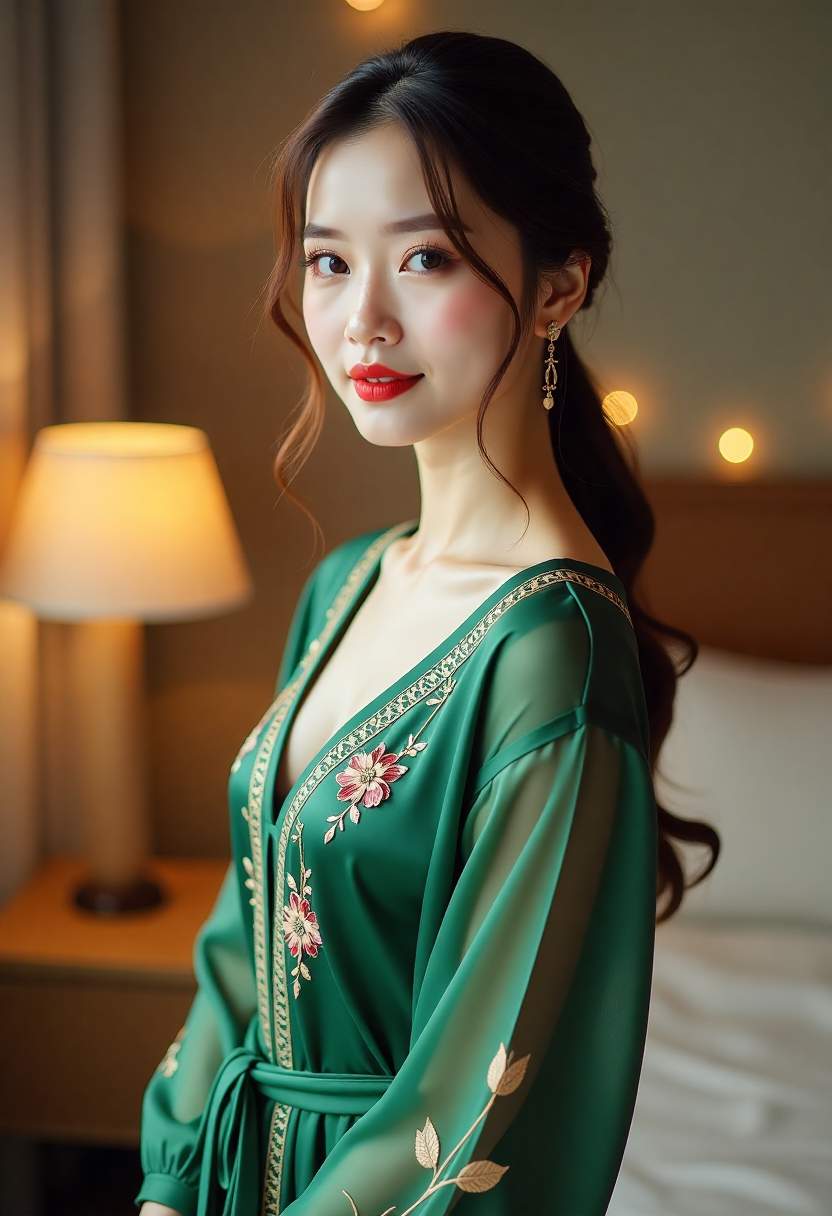 候车室窗边的旧木椅与暖色灯光